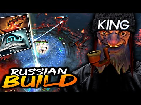 Russian Signature Build Shiva's Guard and Overwhelming Blink | Dota 2 Tinker Gameplay |
