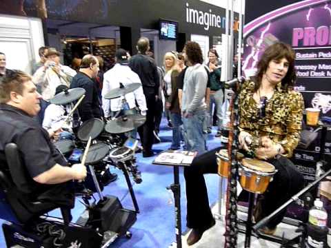 Aeromyth at the On-Stage Stands booth - NAMM 2010