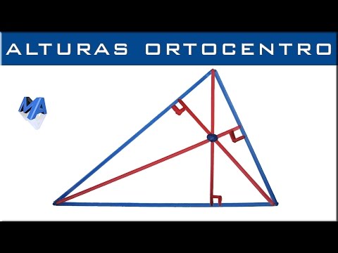 Alturas de un triangulo y ortocentro | Todo tipo de triángulo