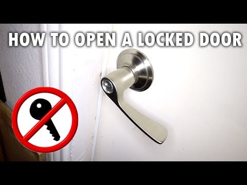 How to open a locked door in a couple of seconds | No keys required