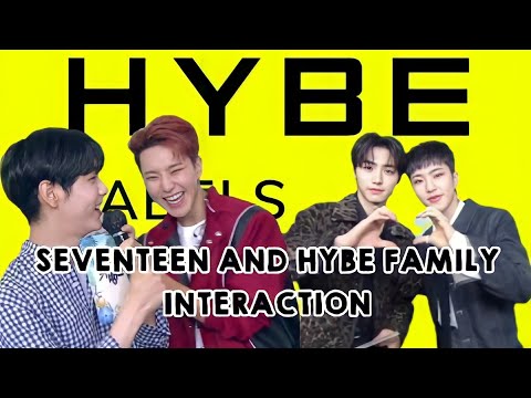 Seventeen and HYBE family interaction that can stop fanwars
