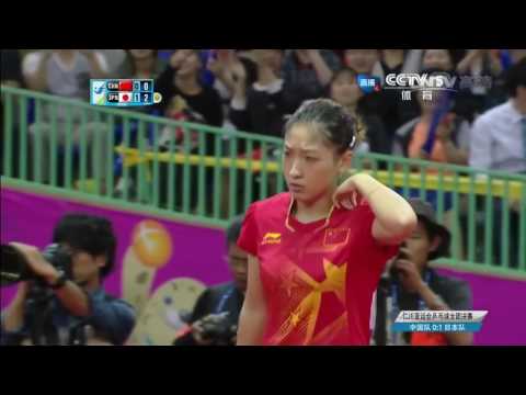 2014 Asian Games Women Team Final: Kasumi ISHIKAWA vs LIU Shiwen