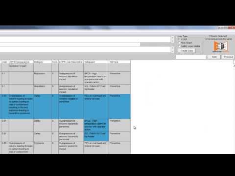 Group LOPA Scenarios (Loops) in SafeGuard Profiler