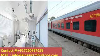 Get King Train Ambulance Services from Mumbai and Chennai