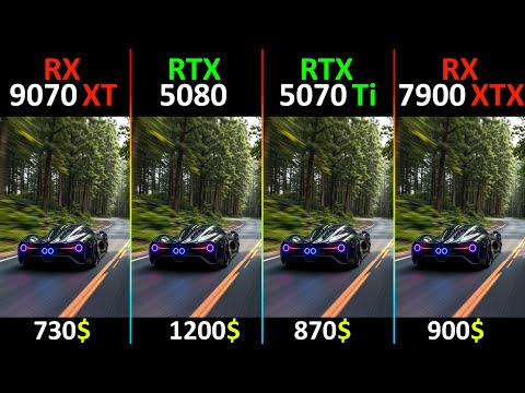 RX 9070 XT vs RTX 5080 vs RTX 5070 Ti vs RX 7900 XTX TEST IN 6 GAMES Part 2 | R7-7800X3D
