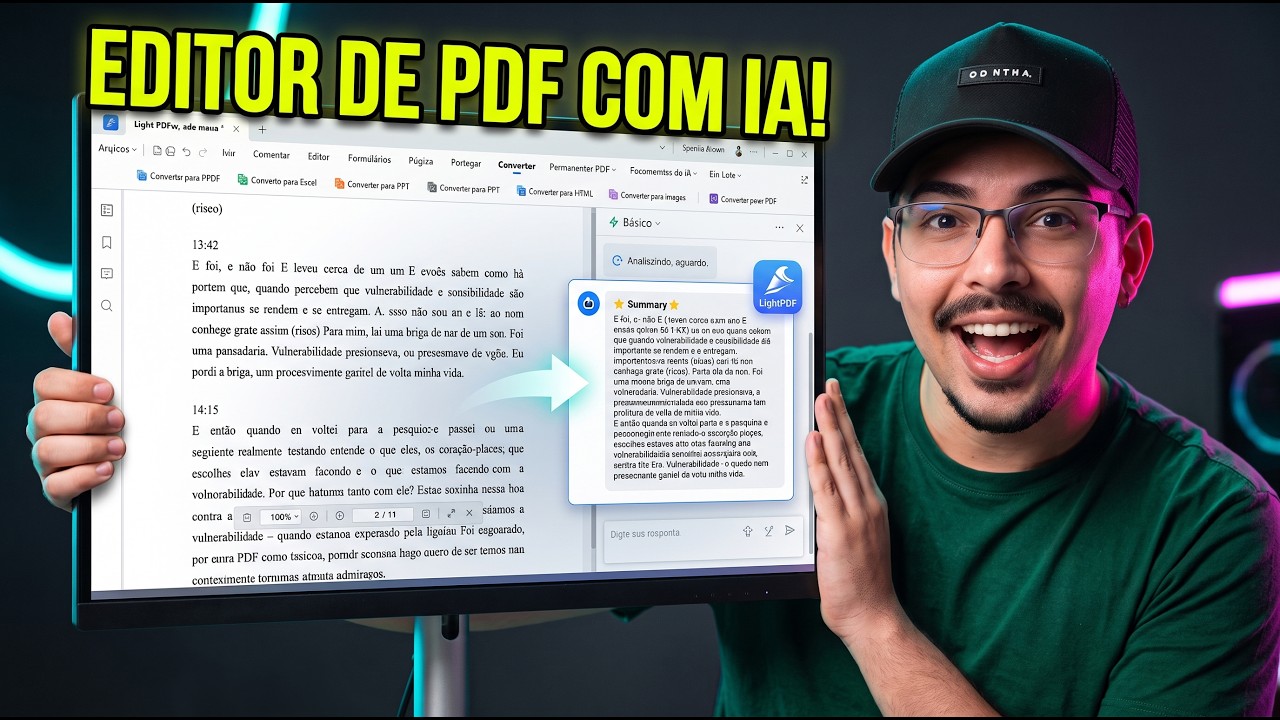 O FIM do Trabalho Manual! Conheça o LightPDF: O Melhor Editor de PDF com IA 📄⚡