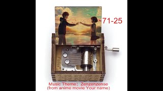 Download lagu Anime Your name Kimi no Na wa music theme Zen Zen Zense（18 notes hand crank music box） mp3