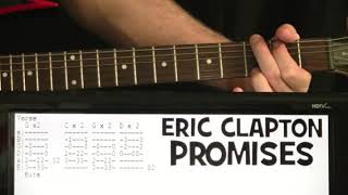 Eric Clapton Promises Guitar Chords Lesson & Tab Tutorial with Slide Solo