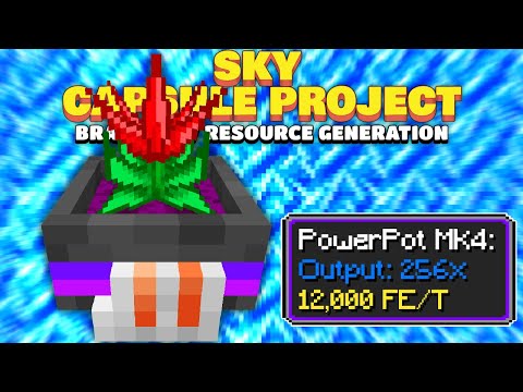 MK4 POWERPOTS & XNET REACTOR AUTOMATION! EP11 | Minecraft Sky Capsule Project [Questing SkyBlock]