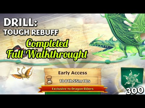 DRILL: TOUGH REBUFF Completed - Full Walkthrought | Gauntlet Event | Dragons: Rise Of Berk
