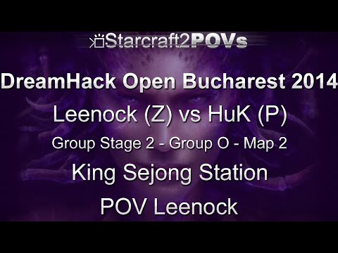 SC2 HotS - DH Bucharest 2014 - Leenock vs HuK - GS2 Group O - Map 2 - King Sejong Station - Leenock