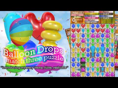 Balloon Drops - Match 3 puzzle Video