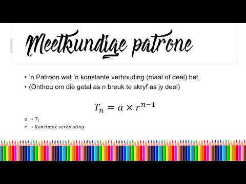 Getalpatrone Graad 8