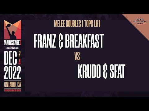 Franz / Breakfast vs Krudo / SFAT - Melee Doubles Top 8 Losers Round 1  - Mainstage 2022