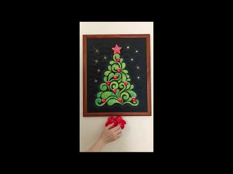 Дизайн машинной вышивки "Ёлочка"