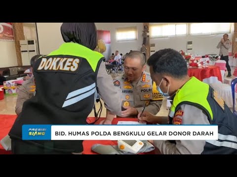 BIDHUMAS POLDA BENGKULU SELENGGARAKAN AKSI DONOR DARAH