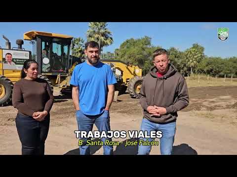 Trabajos Viales en los Barrios San Antonio (Villa Hayes) y Santa Rosa (José Falcón)