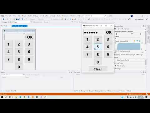 Visual Studio Windows Forms App (Visual Basic VB.NET) PIN Tutorial