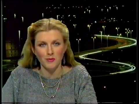 Susan Osman - Presenting for the continuity desk at HTV West   1987