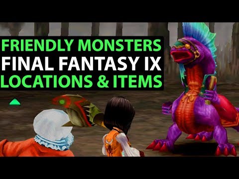 Final Fantasy 9 Walkthrough - PERFECT GAME - Friendly Monsters Locations & Items