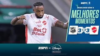 CEARÁ ARRANCA A VIRADA, MAS CEDE O EMPATE AO VILA NOVA EM JOGÃO DE SEIS GOLS NA SÉRIE B