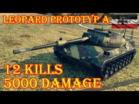 Leopard Prototyp A  12 Kills, 5000 Damage ★ Redshire ★ World of Tanks