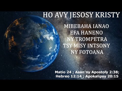 FOTOAM-PIVAVAHANA. " HO AVY AHO HOY I JESOSY, AZA ASINA TÂCHE NY FITAFIANAREO..." ( 25/04/2024 )