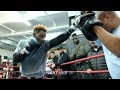 EXPLOSIVE! JERMALL CHARLO SHOWS KO POWER DURING OPEN WORKOUT FOR MATT KOROBOV