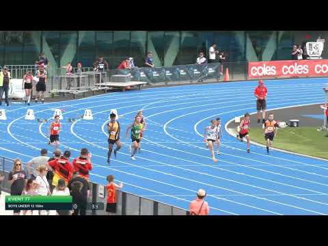 Boys Under 12 100m H12 - 2020 State Combined Events Championships // LAVicTV