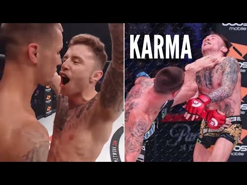 TOP 5 INSTANT KARMA IN MMA EVER - THEY GOT A PUNISHMENT [HD] 2022