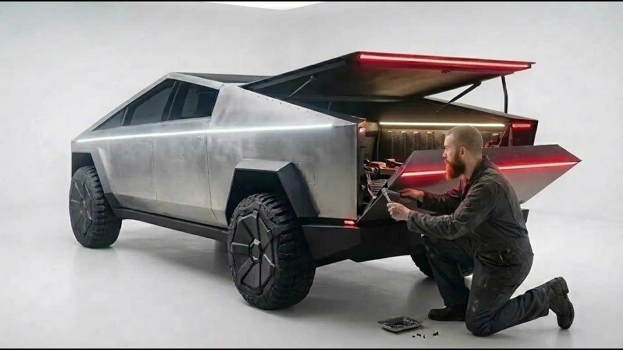 АВТОМАТИЧЕСКАЯ КРЫШКА КУЗОВА. Самодельный Cybertruck. Часть 16