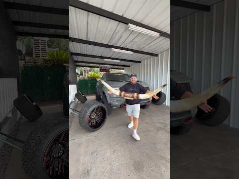 Baby TRX con cuernos y rines 24x14 😮‍💨🔥antes o ahora? 👀 #ramtrx #viralshort