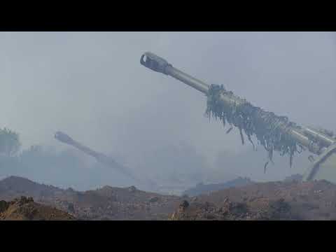 Б оевая работа расчетов самоходных гаубиц «Мста-С»