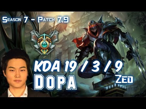 Dopa ZED vs TALIYAH Mid - Patch 7.9 KR Ranked