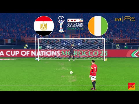 ÉGYPTE - CÔTE D'IVOIRE - Quart de finale - Tirs au but | Coupe d'Afrique des Nations de la CAF | PES
