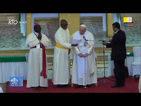 Rencontre du pape François avec le corps religieux au Soudan du Sud