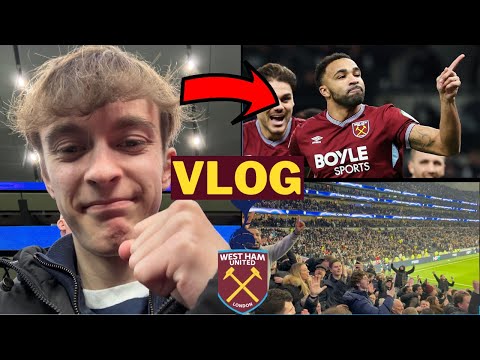 *LAST MINUTE WINNER AT THE LANE!* SPURS 1-2 WEST HAM PREMIER LEAGUE AWAY DAY MATCHDAY VLOG 