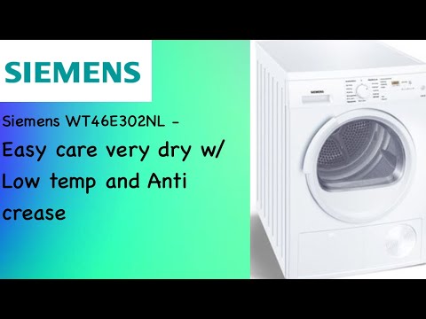 Siemens E4630 WT46E302NL - Easy care Very dry w/ Low temp (Full cycle)