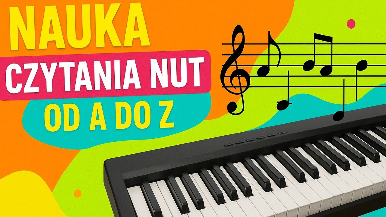 Nauka czytania nut na keyboardzie od A do Z - lekcja 1