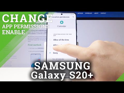 Customize App Permissions in Samsung Galaxy S20+ | Set Up Applications