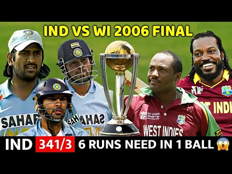 INDIA VS WEST INDIES 3RD ODI 2006 FULL MATCH HIGHLIGHT MOST THRILLER MATCH EVER 