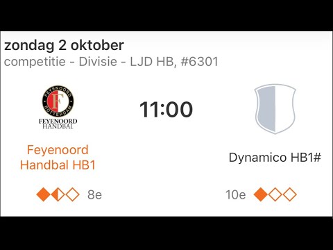 Feyenoord Handbal HB1 / Dynamico  HB1