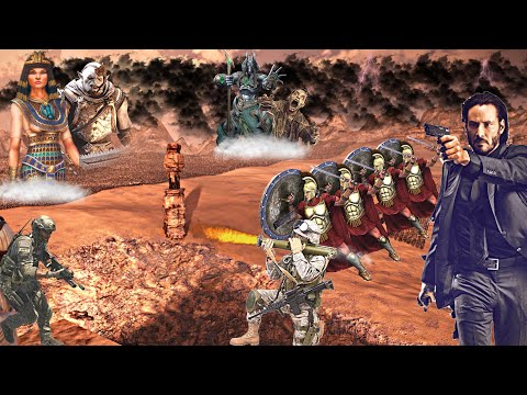 TWO DEMONIC ARMIES ATTACK SPECIAL FORCES TO CAPTURE TEMPLES- Epic Battle Simulator 2 - UEBS 2