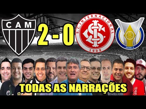 Todas as narrações - Atlético-MG 2 x 0 Internacional | Campeonato Brasileiro 2022