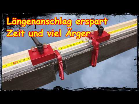 Präziser fräsen mit Anschlag an der Tischfräse, spart Zeit und Nerven, Gamechanger in der Werkstatt