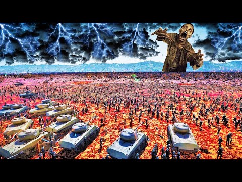 7 MILLION ZOMBIES vs 120,000 HUMAN ARMY - Ultimate Epic Battle Simulator 2 UEBS 2