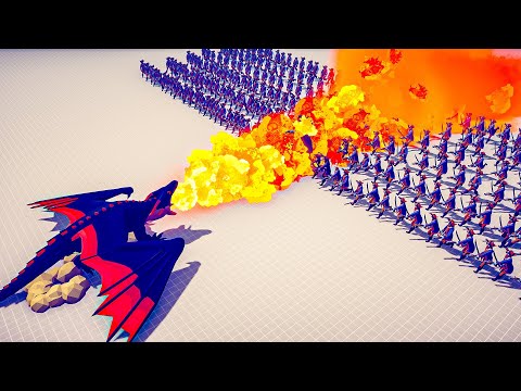 DRAGON vs UNITS ARMY | TABS - Totally Accurate Battle Simulator