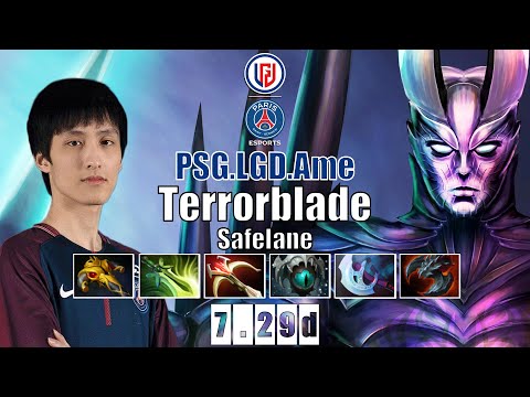 Terrorblade Safelane | PSG.LGD.Ame | INSANE TB LATE GAME CARRY | 7.29d Gameplay Highlights