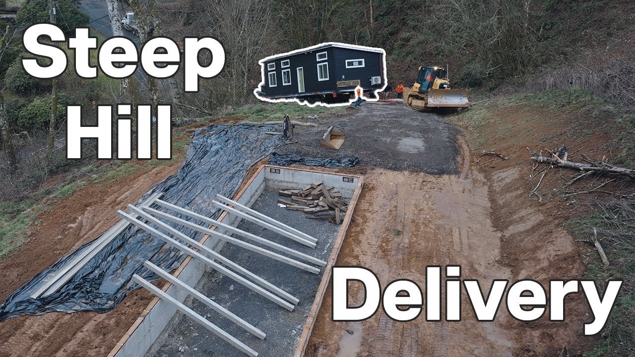 Challenging Home Delivery! Steep Gravel Driveway vs. Wolf Industries