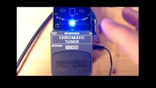 Video thumbnail for Behringer TU300 Tuning pedal revisited by officialbreezer